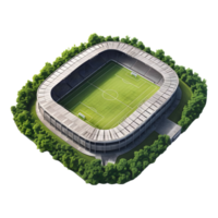 ai genererad isometrisk stadion på transparent bakgrund - ai genererad png