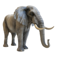 ai généré géant l'éléphant sur transparent Contexte - ai généré png