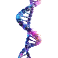 ai genererad dna strukturera element på transparent bakgrund - ai genererad png