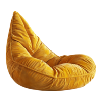 AI generated 3D Rendering of a Beanbag chair on Transparent Background - Ai Generated png