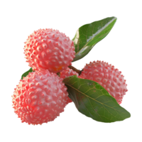 ai generato lychee su trasparente sfondo - ai generato png