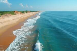 AI generated Spectacular aerial view from a drone professional photography photo