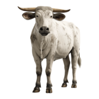 ai généré 3d le rendu de une vache sur transparent Contexte - ai généré png