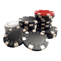 ai gegenereerd 3d renderen van een casino chips Aan transparant achtergrond - ai gegenereerd png