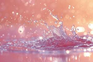 AI generated Abstract water bubbles colorful background design images photo