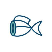 fish meat icon vector design template in white background