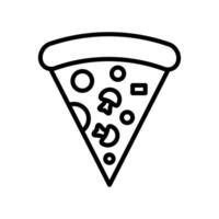 Pizza icono vector diseño modelo en blanco antecedentes