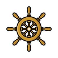 ship wheel icon vector design template in white background