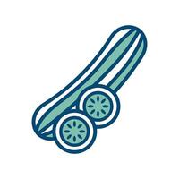 cucumber icon vector design template in white background