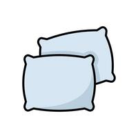 almohada icono vector diseño modelo en blanco antecedentes