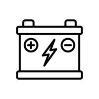 car battery icon vector design template in white background