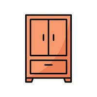 wardrobe icon vector design template in white background