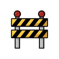 road barrier icon vector design template in white background