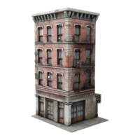 AI generated Residential Building on Transparent background - Ai Generated png