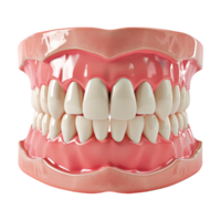 ai gerado 3d Renderização do uma humano dentes em transparente fundo - ai gerado png