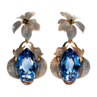 ai généré magnifique oreille anneaux sur transparent Contexte - ai généré png