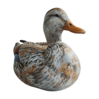 ai generado 3d representación de un hermosa Pato en transparente antecedentes - ai generado png