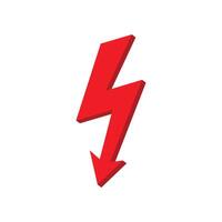 lightning bolt icon vector design template inwhite background