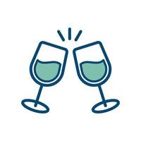 wine icon vector design template in white background