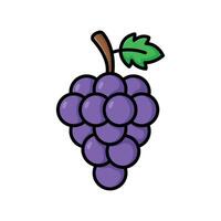 grapes icon vector design template in white background