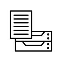 stack of paper icon vector design template in white background