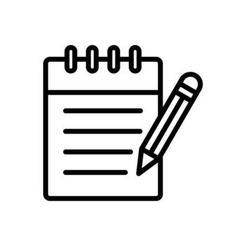 note icon vector design template in white background