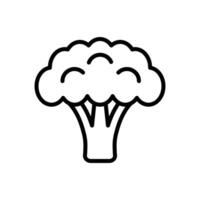 broccoli icon vector design template in white background