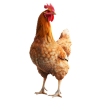 ai généré poulet permanent sur transparent Contexte - ai généré png