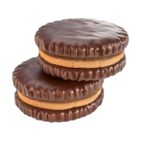 ai gerado chocolate bolacha em transparente fundo - ai gerado png