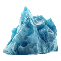 ai generado 3d representación de un hielo burgo en transparente antecedentes - ai generado png