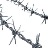 AI generated Barbed Wire Fence on Transparent background - Ai Generated png