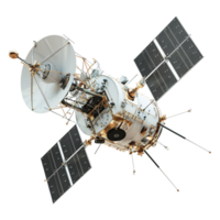 ai généré espace Satellite sur transparent Contexte - ai généré png