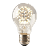 AI generated 3D Rendering of a Light LED Bulb on Transparent Background - Ai Generated png