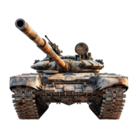 ai genererad armén tank på transparent bakgrund - ai genererad png