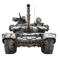 ai genererad armén tank på transparent bakgrund - ai genererad png