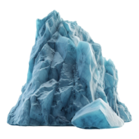 AI generated 3D Rendering of a Ice Burg on Transparent Background - Ai Generated png
