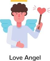 de moda amor ángel vector