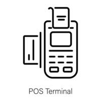 Trendy POS Terminal vector