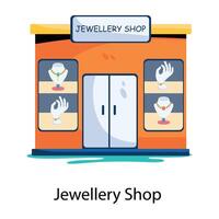 Trendy Jewellery Shop vector