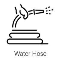 Trendy Water Hose vector