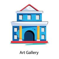 Trendy Art Gallery vector