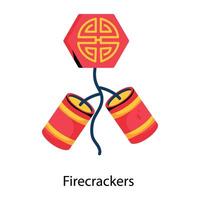 Trendy Firecrackers Concepts vector