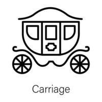 Trendy Carriage Concepts vector