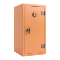 AI generated 3D Rendering of a Safe Locker on Transparent Background - Ai Generated png