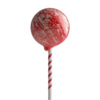 ai gegenereerd 3d renderen van een kleurrijk lolly Aan transparant achtergrond - ai gegenereerd png