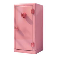 AI generated 3D Rendering of a Safe Locker on Transparent Background - Ai Generated png