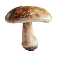 ai généré 3d le rendu de une champignon sur transparent Contexte - ai généré png