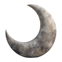 AI generated 3D Rendering of a Ramadan Moon on Transparent Background - Ai Generated png