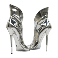 AI generated 3D Rendering of a Ladies Long Fashion Leather Shoes on Transparent Background - Ai Generated png