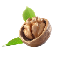 AI generated 3D Rendering of a Walnuts on Transparent Background - Ai Generated png